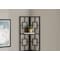 Monarch Specialties Bookshelf, Bookcase, Etagere, Corner, 4 Tier, 62"H, Office, Bedroom, Metal, Laminate, Black I 3610 - alternate 2